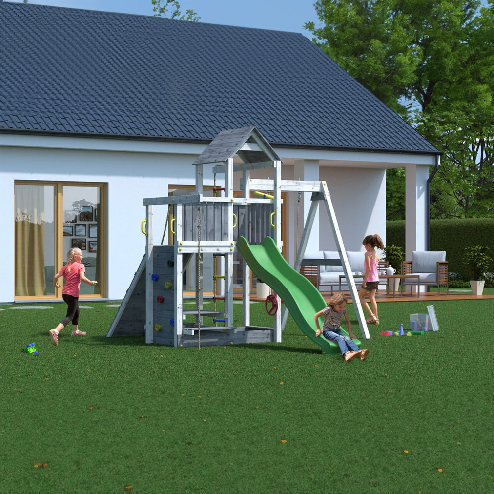 Shire Kids Grey and White Activer with Swing Image 2