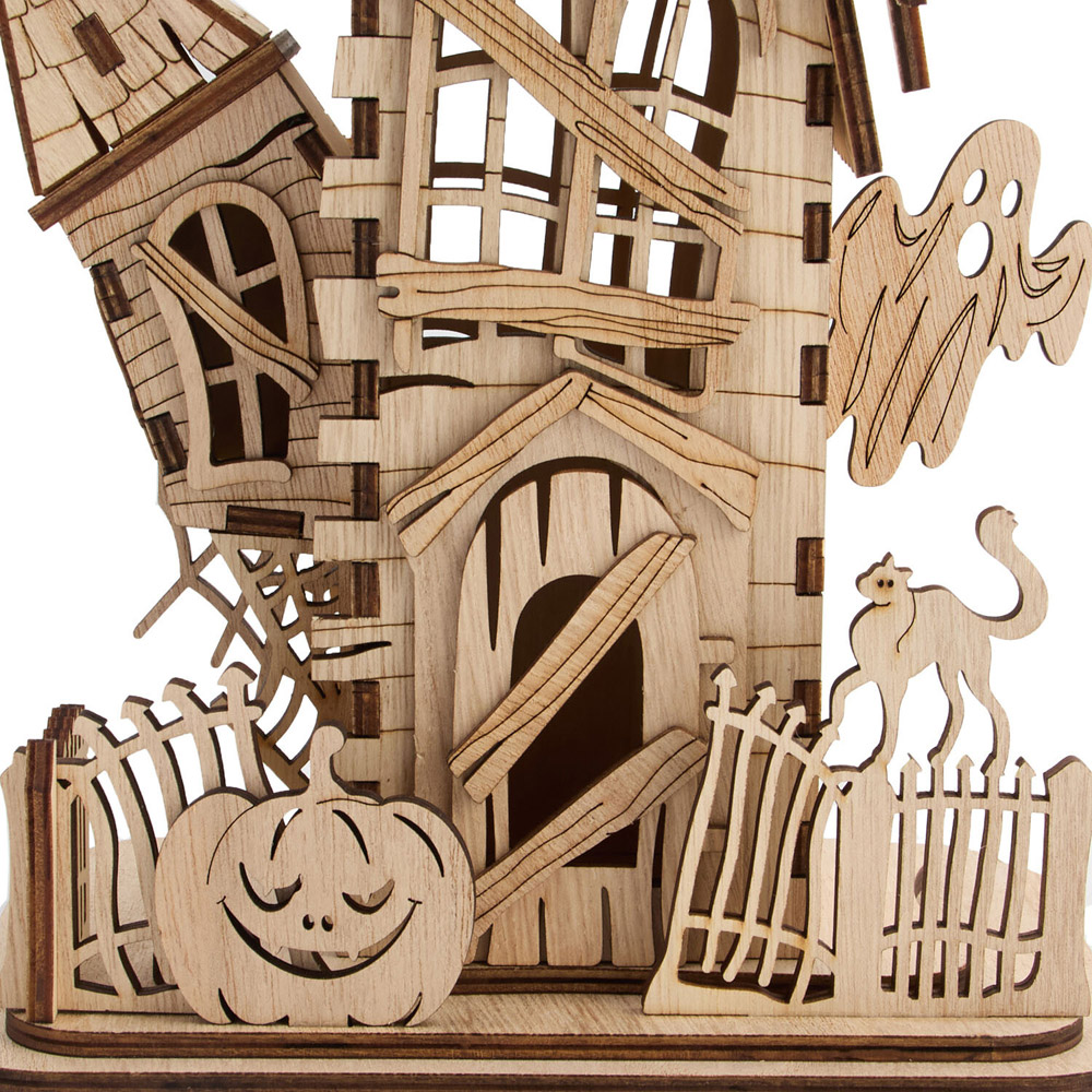 Wooden Haunted House Natural Image 6