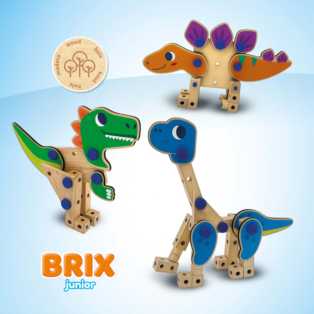 SES Creative Brix Junior Dinosaurs Construction Set Image 5
