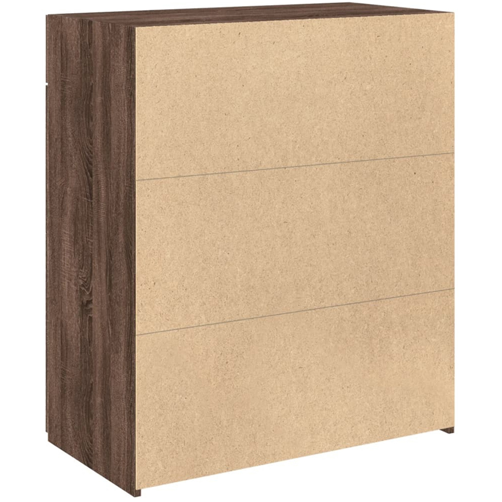 vidaXL 2 Door 2 Drawer Brown Oak Sideboard Image 6