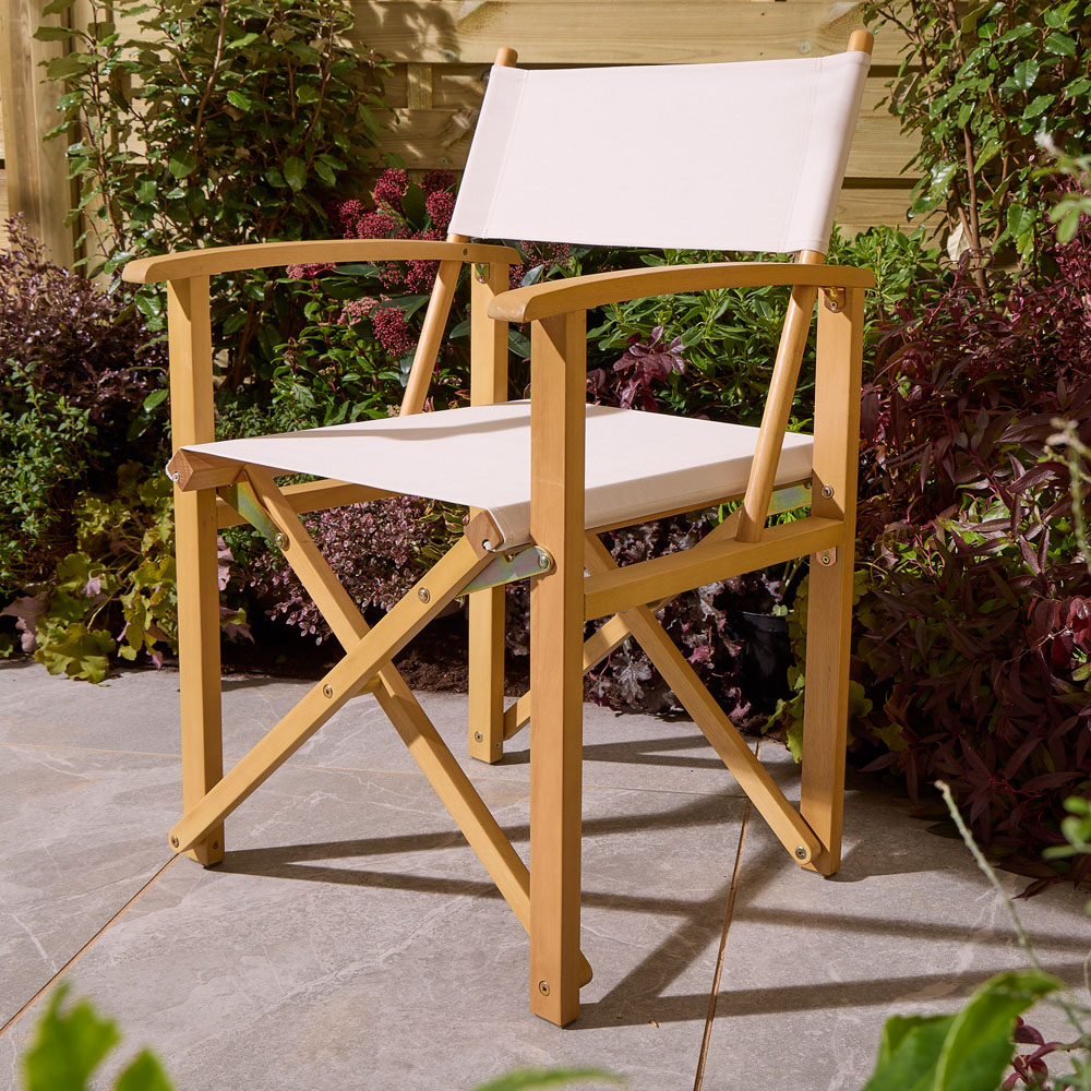 Rowlinson Ascot Natural Folding Director's Chair Image 2
