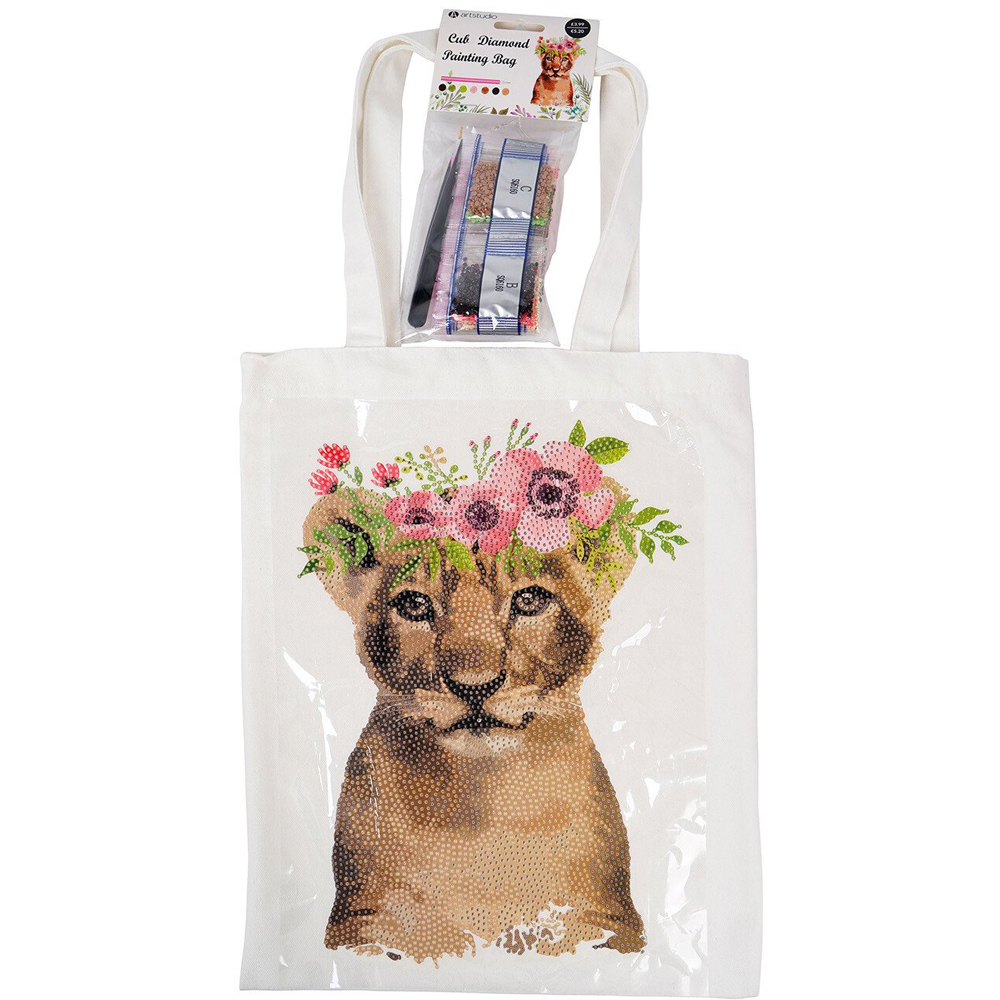 Art StudioHighland Cow or Cub Diamond Painting Bag Image 3