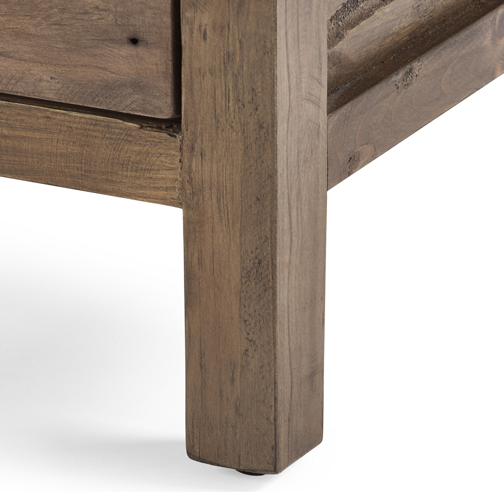 Julian Bowen Heritage 3 Drawer Wooden Bedside Table Image 7