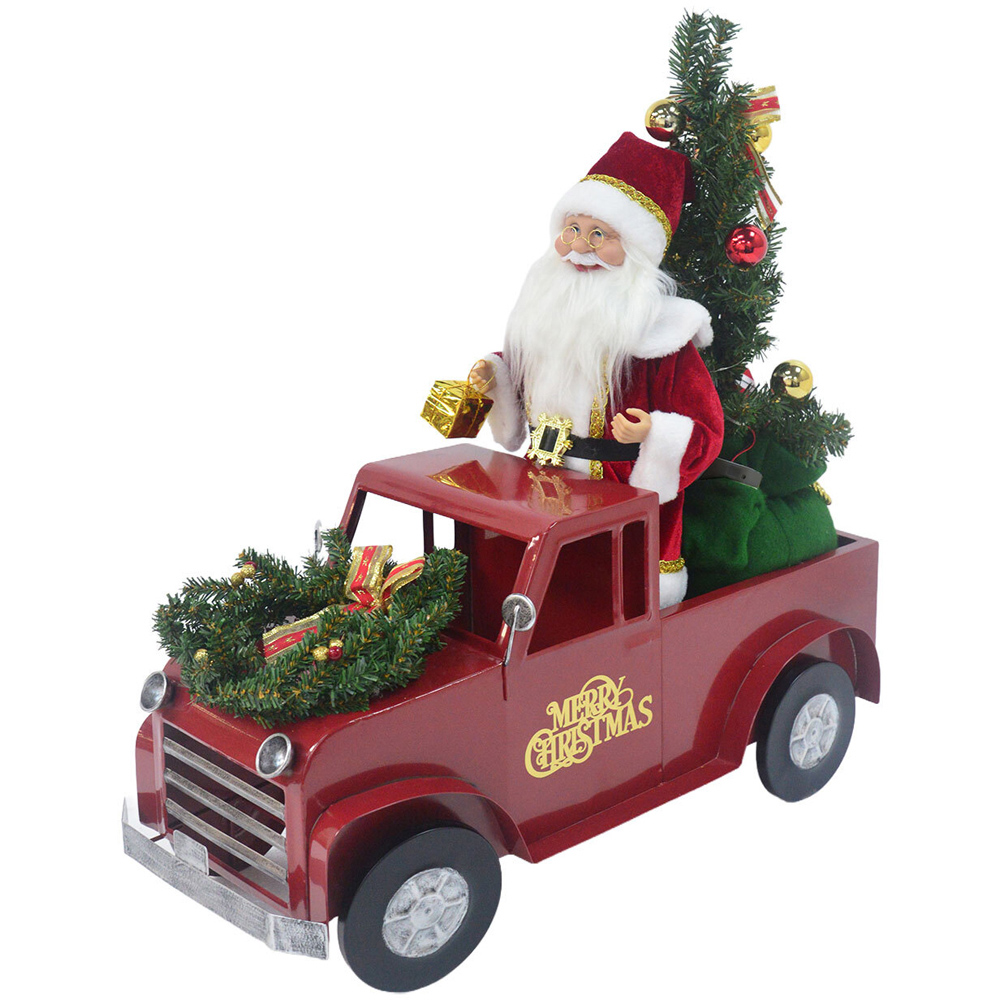 Animated Santa in Truck Decoration Image 6