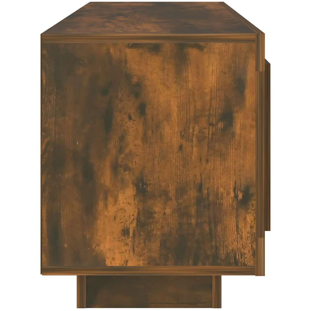 vidaXL 2 Door 2 Shelf Smoked Oak TV Cabinet Image 6