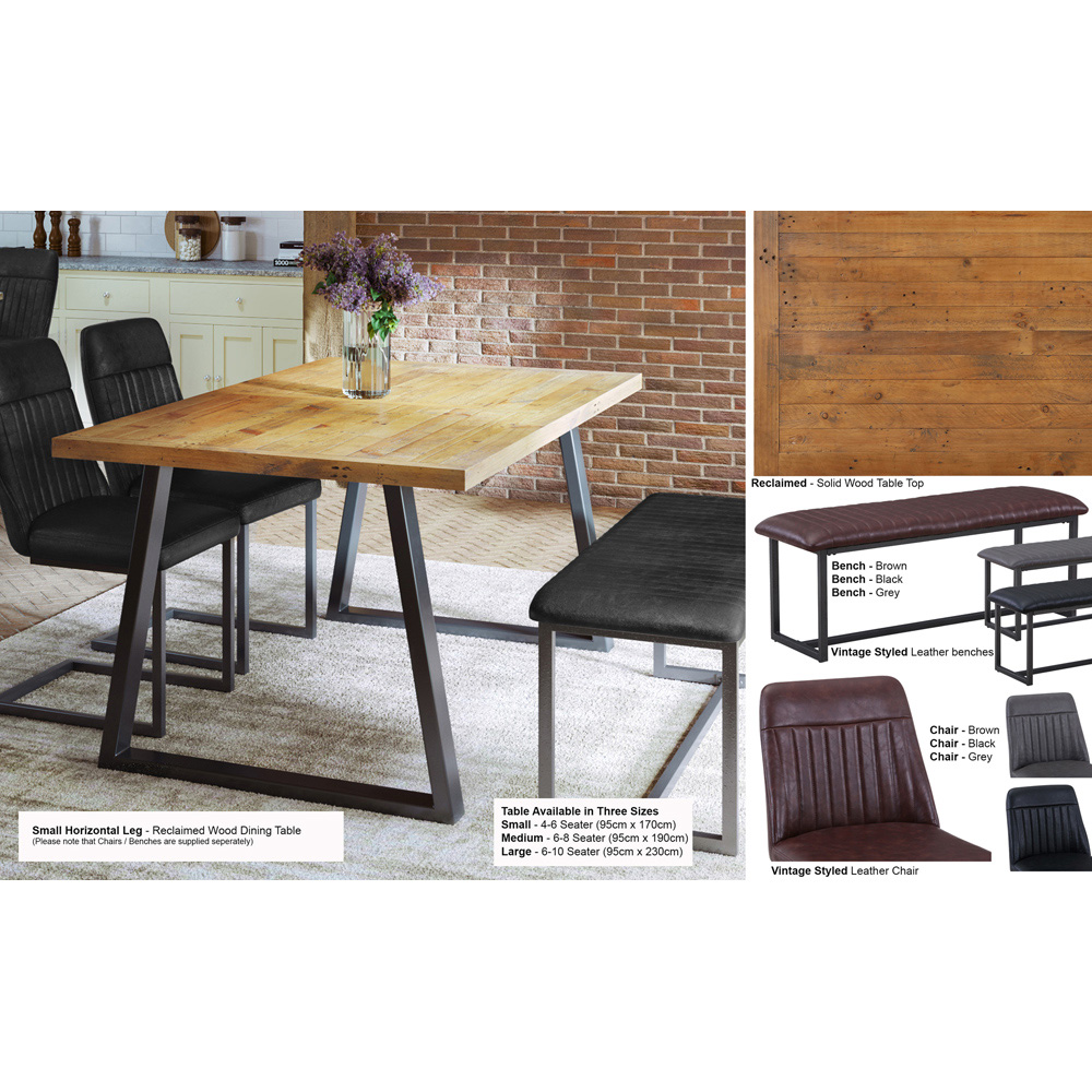 Baumhaus Urban Elegance 6 Seater Reclaimed Table Image 5