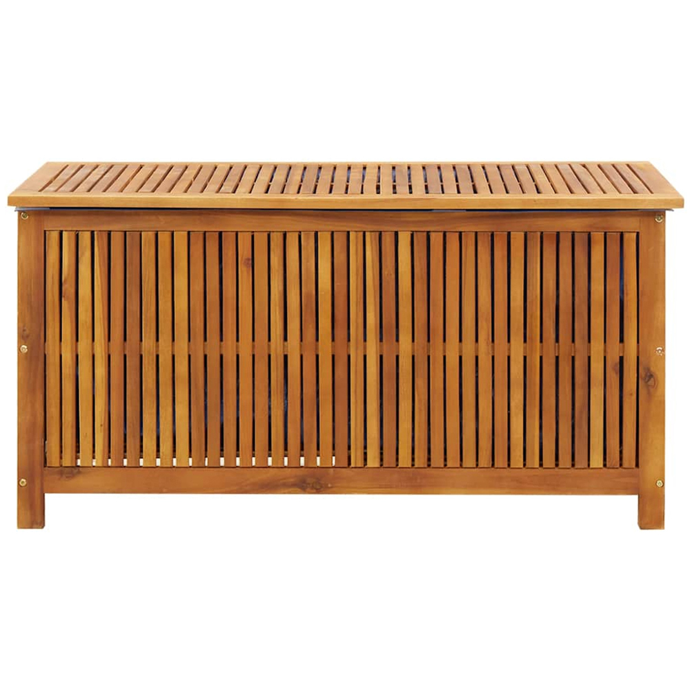 vidaXL 58 x 113 x 50cm Brown Acacia Wood Garden Storage Box Image 4