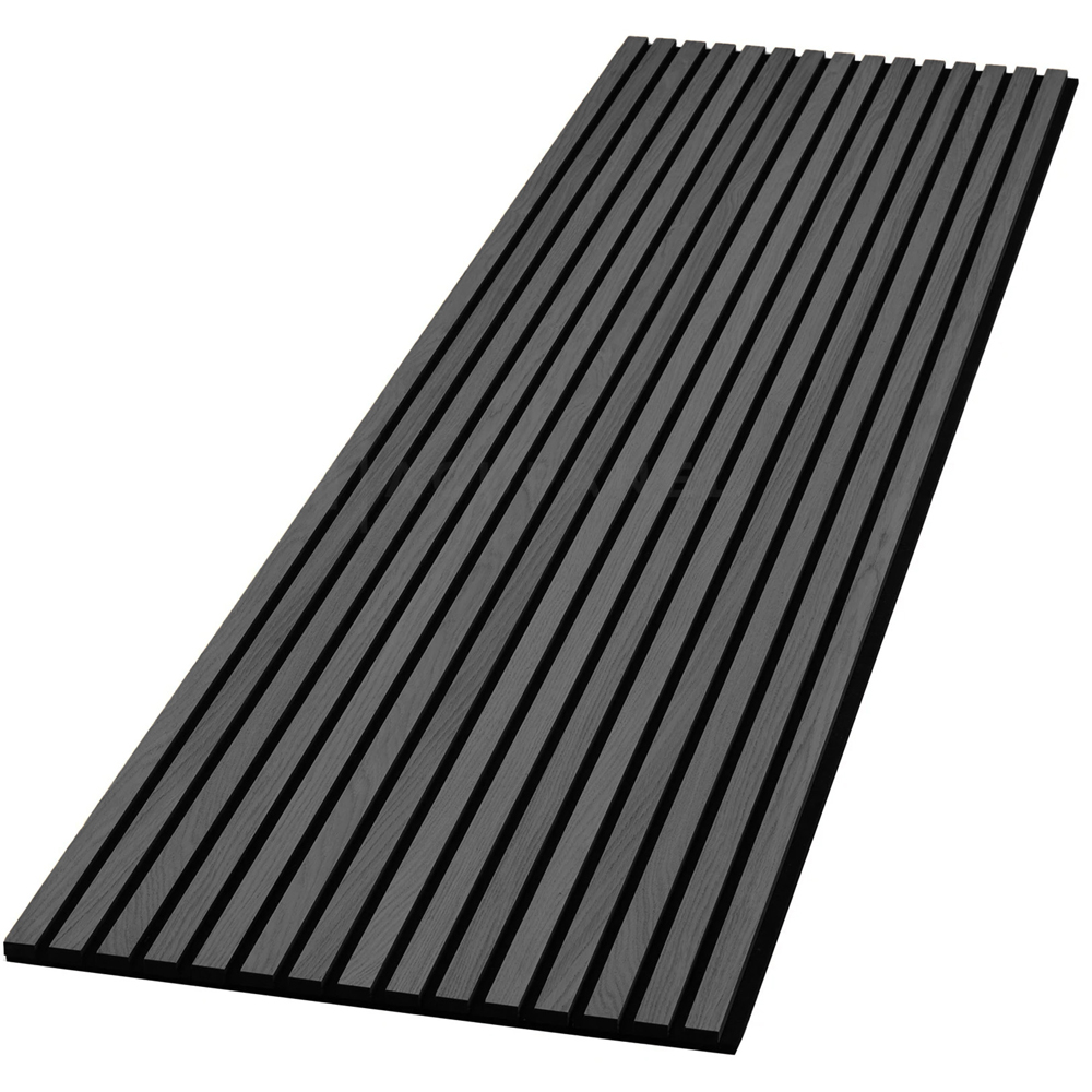 Shh Acoustics 240 x 60cm Dark Grey Decorative Slat Wall Panel Image 2