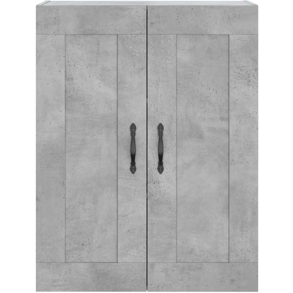vidaXL 4 Door 2 Drawer Concrete Grey Highboard Image 6