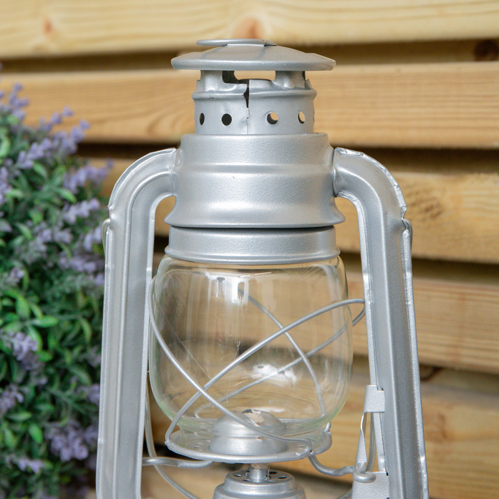 Samuel Alexander Silver Paraffin Hurricane Lantern 25cm Image 6