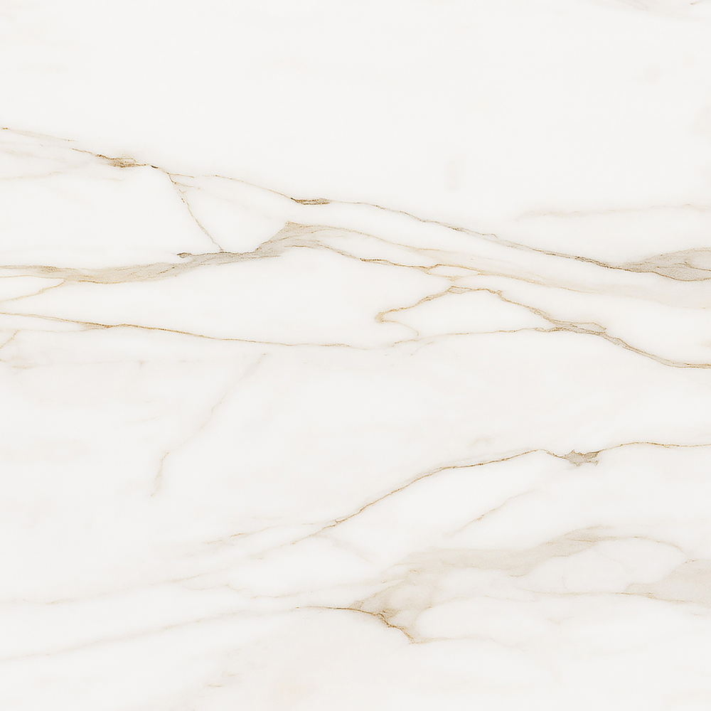 Top Ceramics Matt White and Gold Marble Effect Porcelain Wall Tile 600 x 600mm Image 3