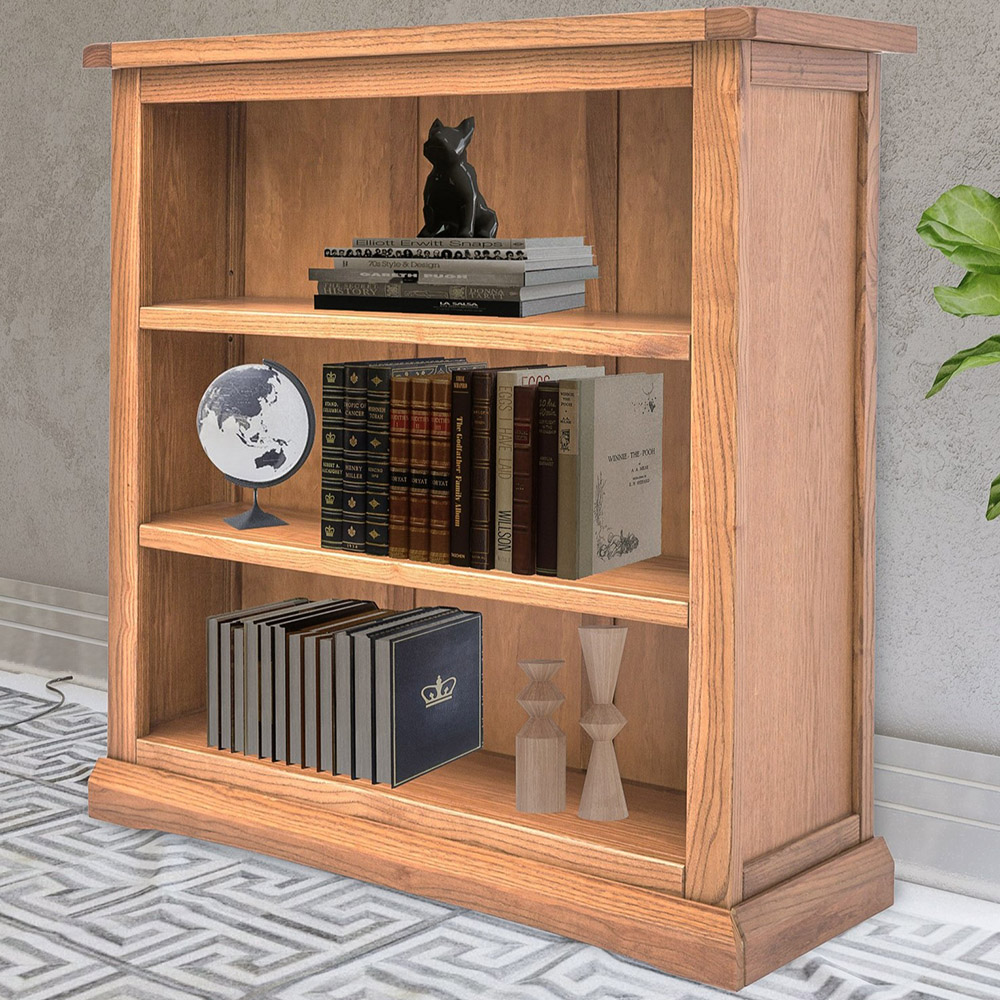 Salerno 3 Shelf Light Wood Bookcase Image 1