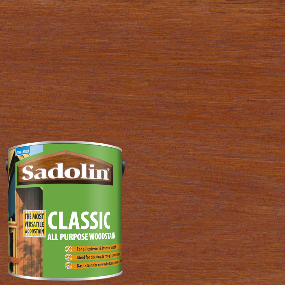 Sadolin Classic Redwood All Purpose Matt Finish Woodstain 2.5L Image 4