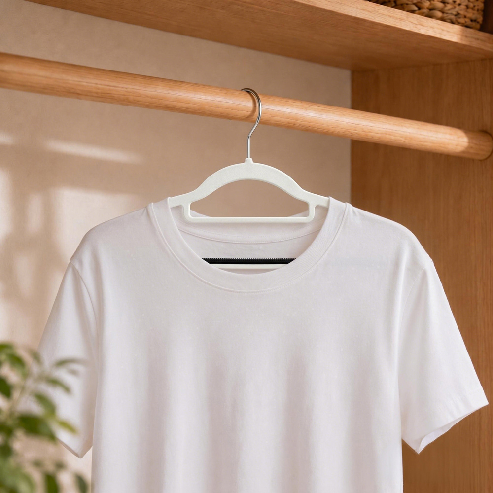 Pack of 8 Living Solutions Soft Grip Hangers Image 2
