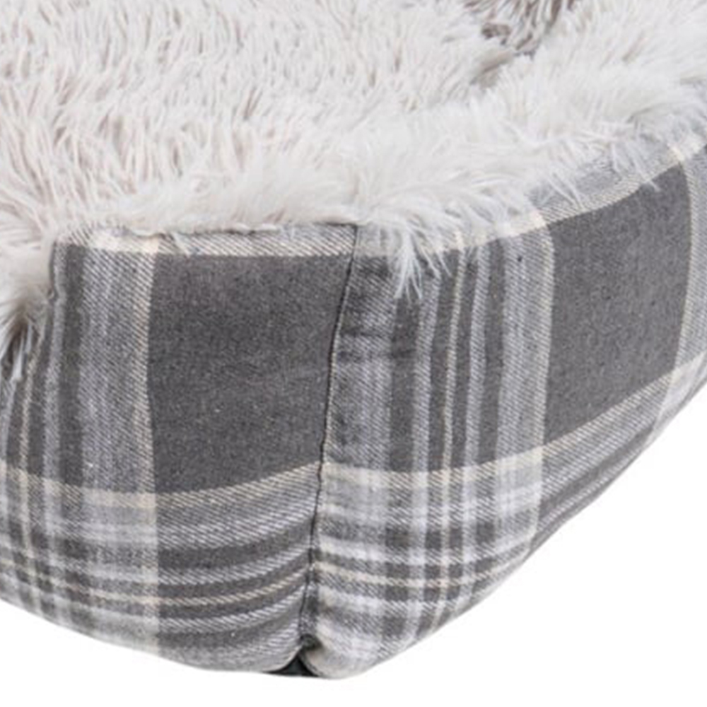Super Fluffy Soft Pet Bed Grey Medium Image 5