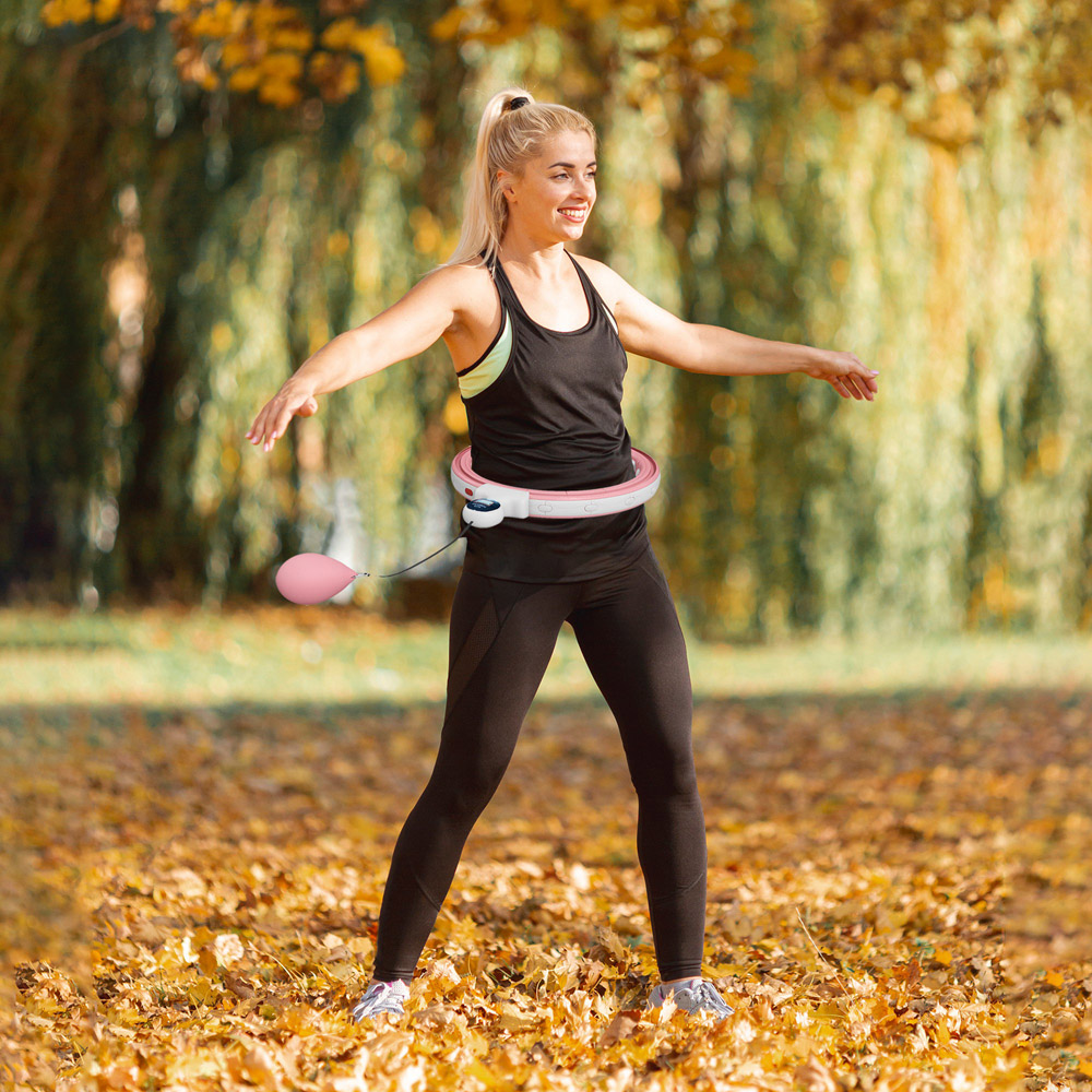 SPORTNOW Weighted Smart Massage Hula Hoop Image 2