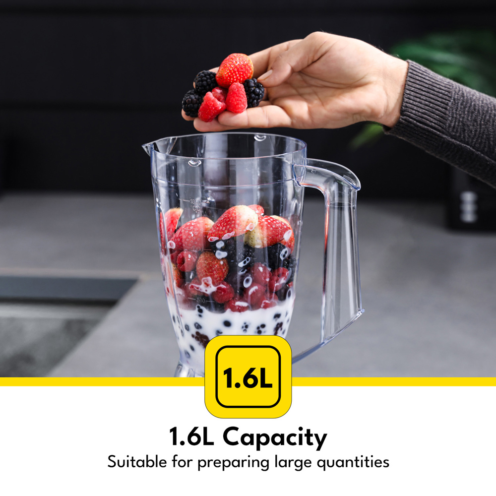 Krypton KNB6602UK-WT White 1.6L 2-in-1 Food Jug Blender Image 4