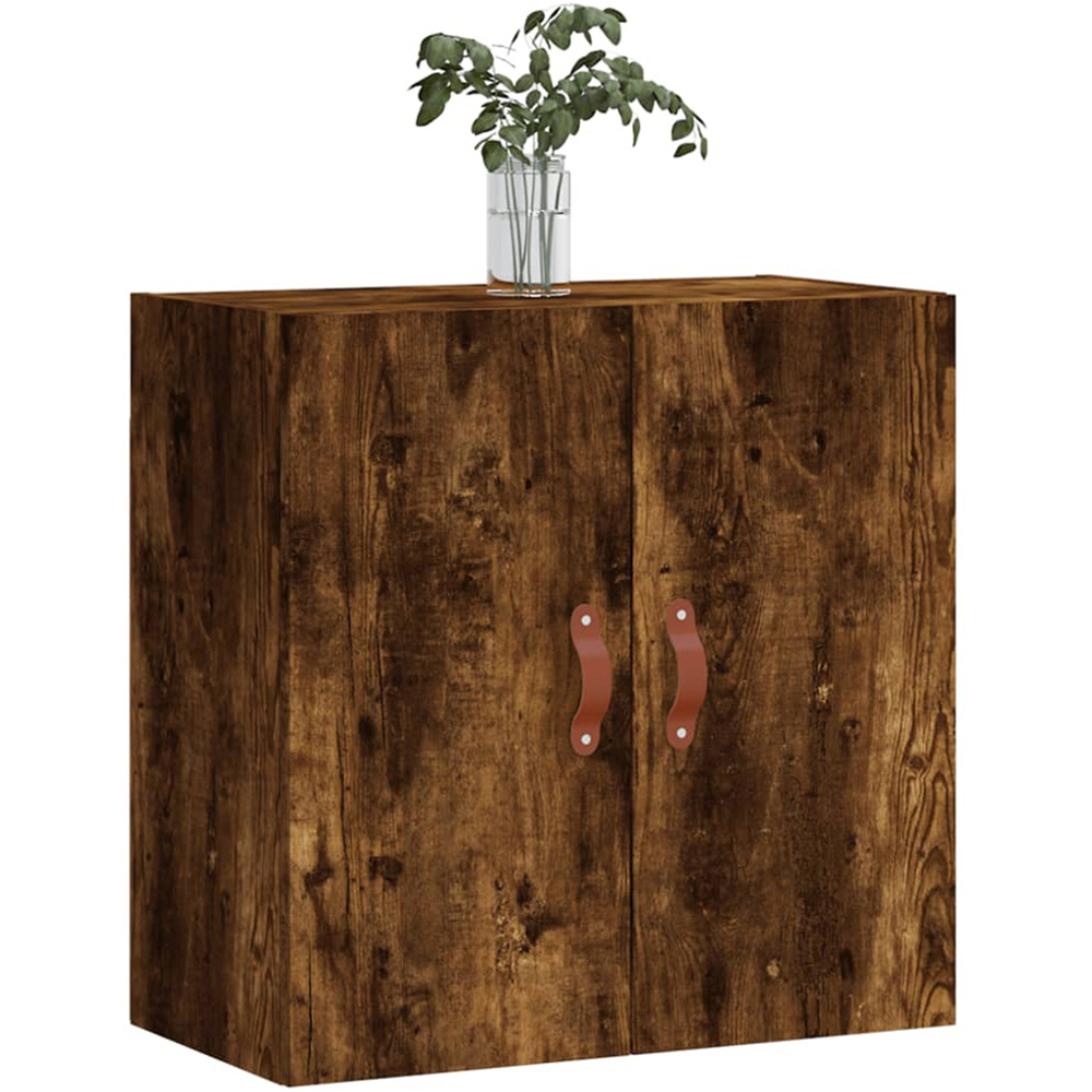 vidaXL 2 Door Smoked Oak Wall Cabinet Image 3