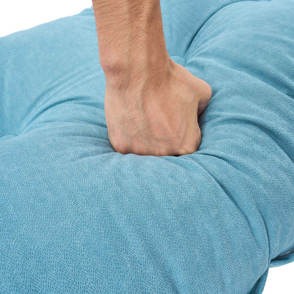 Living and Home Blue Chenille Headboard Pillow 60 x 150cm Image 5