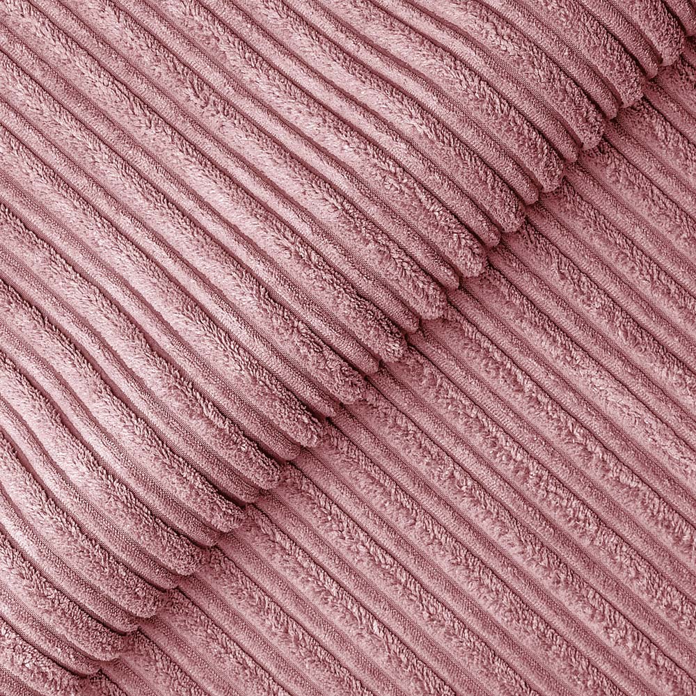 Luxor 3 Seater Pink Jumbo Cord Right Hand Facing Corner Sofa Image 4