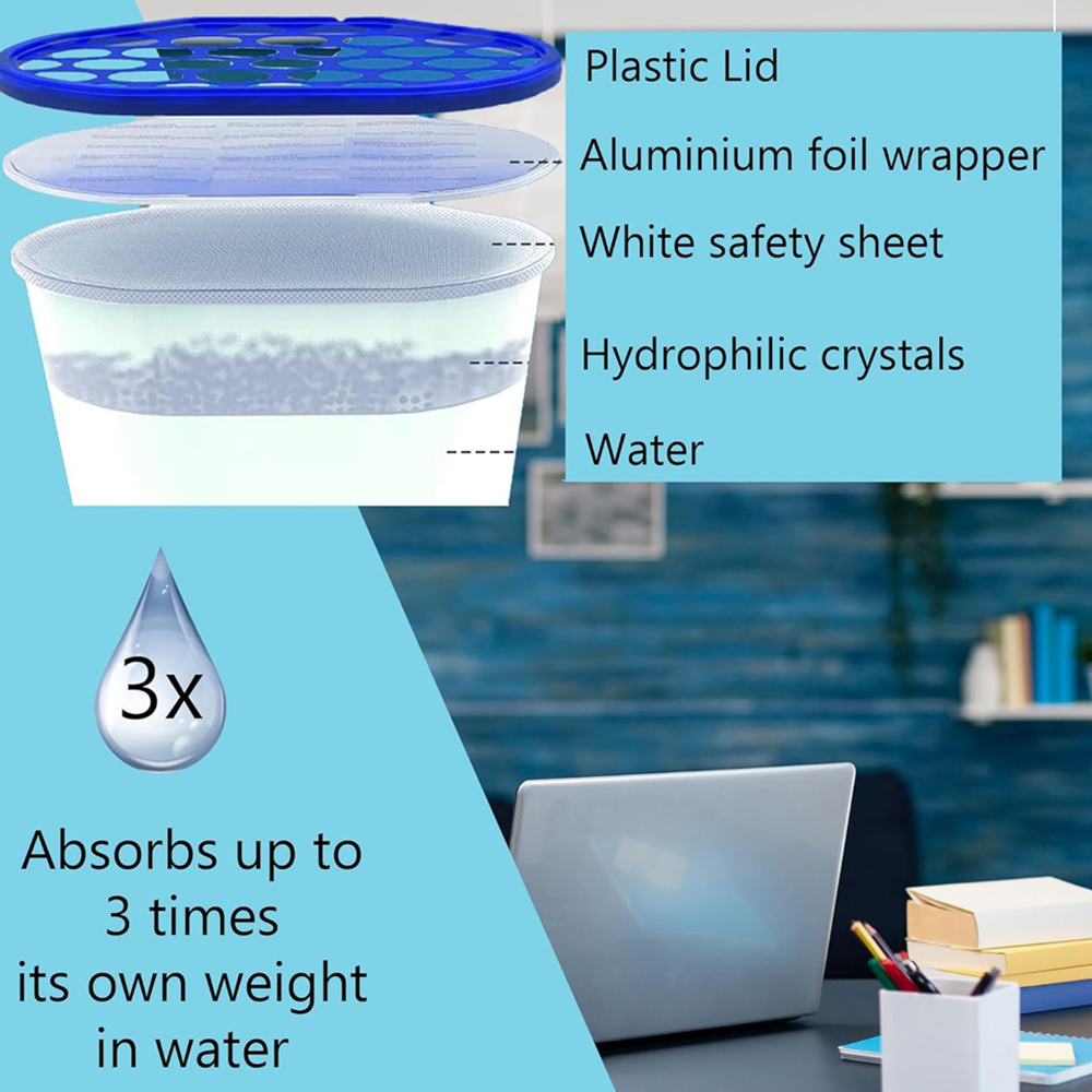 Shatchi 40 Pack 500ml Moisture Absorber Interior Dehumidifier Tub Image 8