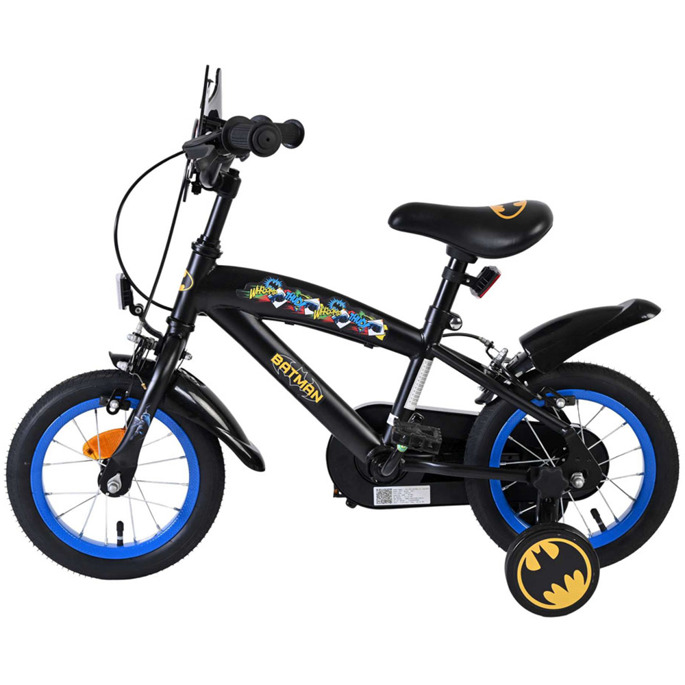 Volare DC Comics Batman Kids 12 inch Multicolour Bike with Stabilisers Image 5