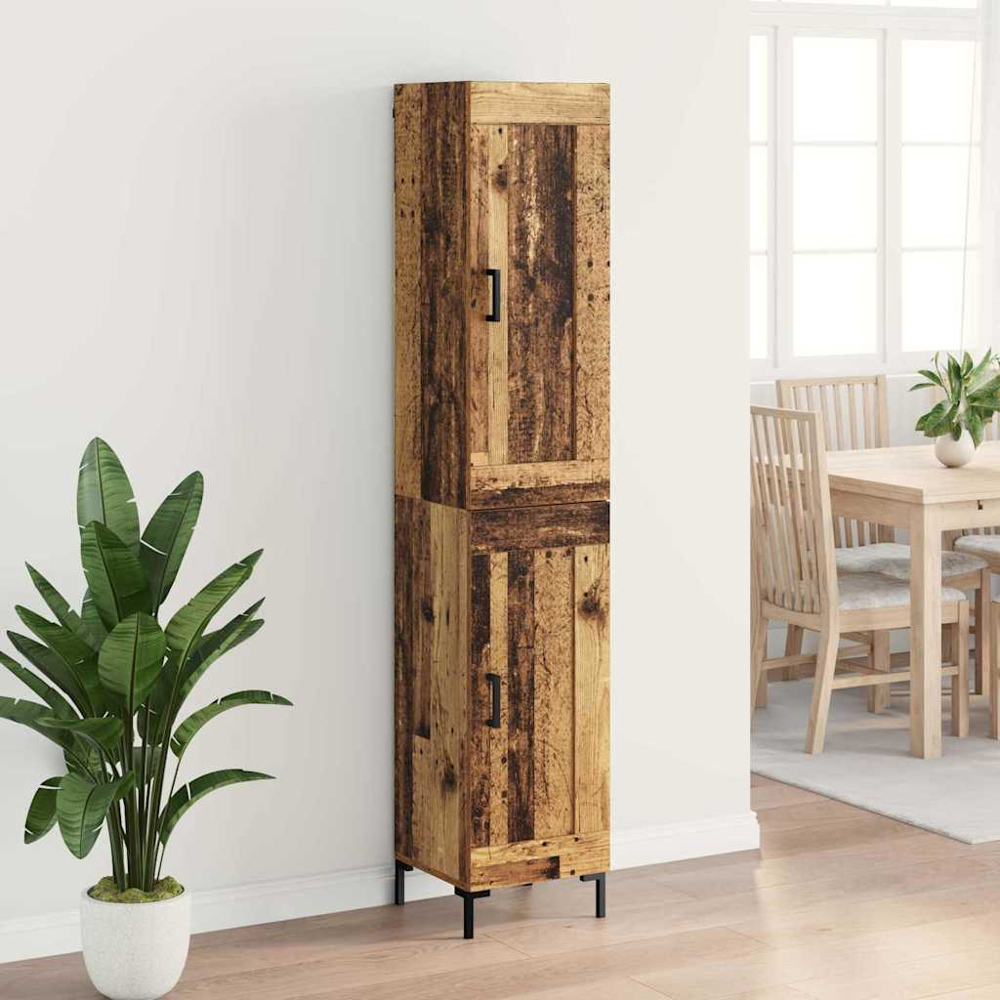 vidaXL 2 Door Old Wood Highboard Image 9
