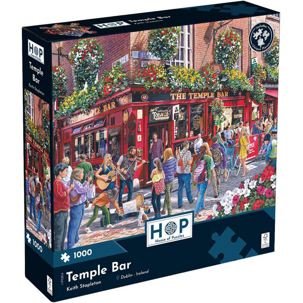 The House of Puzzles Temple Bar 1000 Piece Jigsaw Puzzle Image 2