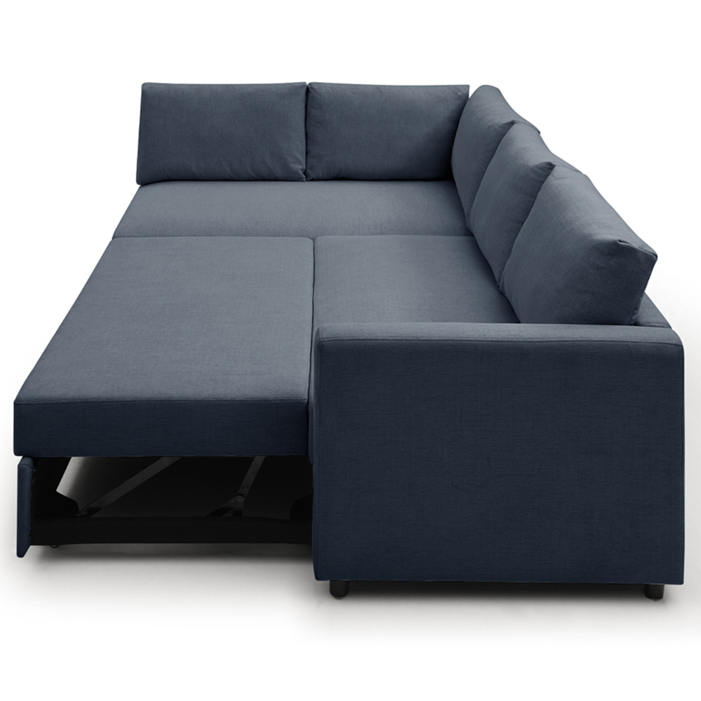 Clare 4 Seater Navy Corner Sofa Bed Image 6