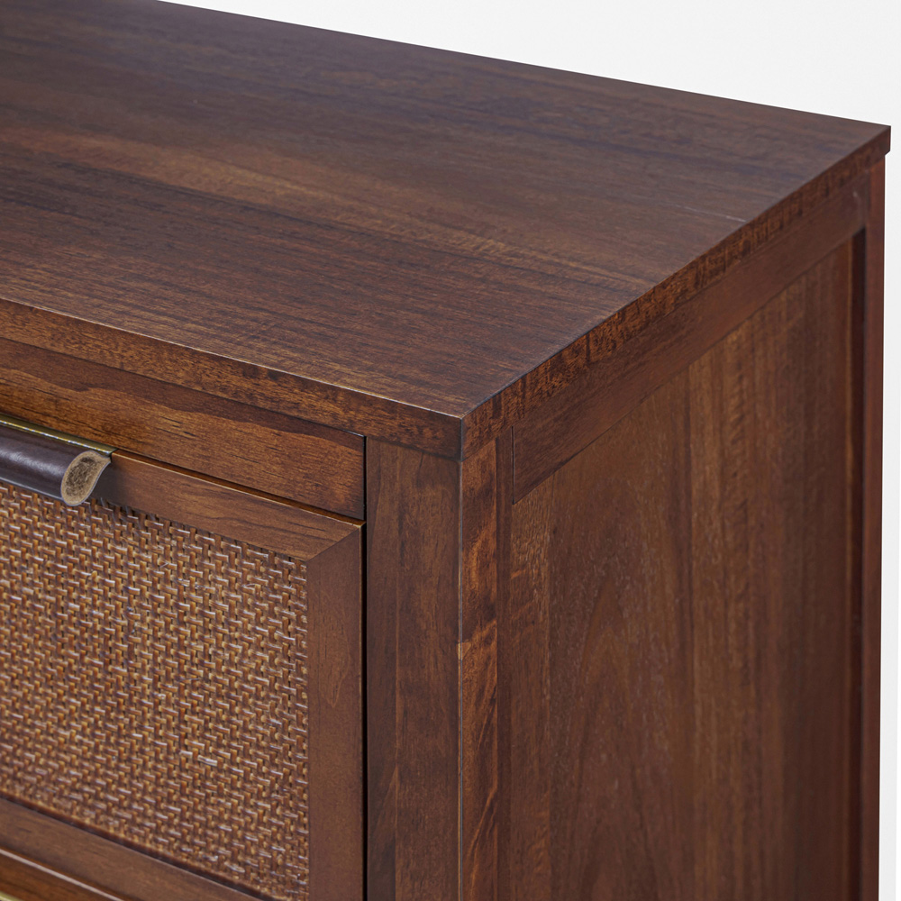 Teamson Home Hatteras 4 Drawer Walnut Dresser Image 7