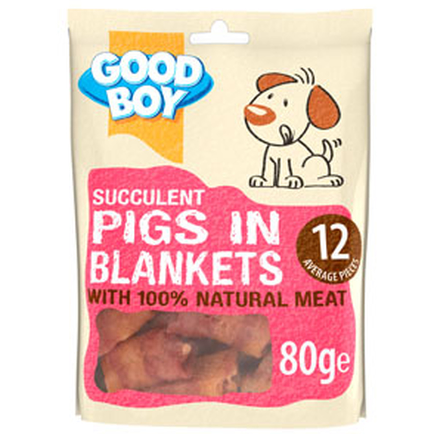 Good Boy Pawsley Succulent Pigs In Blankets Dog Treat 80g Image