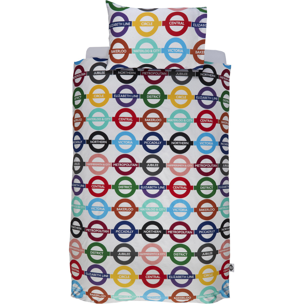 Rapport Home London Underground Single Multicolour Duvet Set Image 4