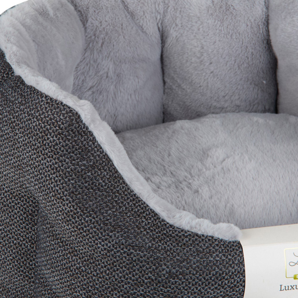 Luxurious Pet Bed Grey S Image 2