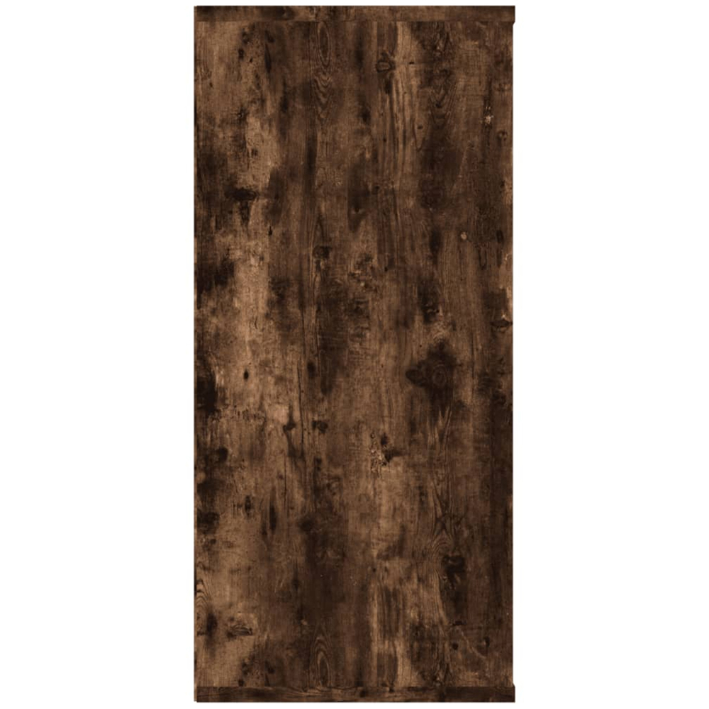 vidaXL 6 Shelf Smoked Oak Bookcase Image 8
