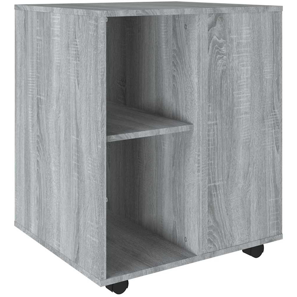 vidaXL Grey Sonoma Rolling Cabinet Image 2