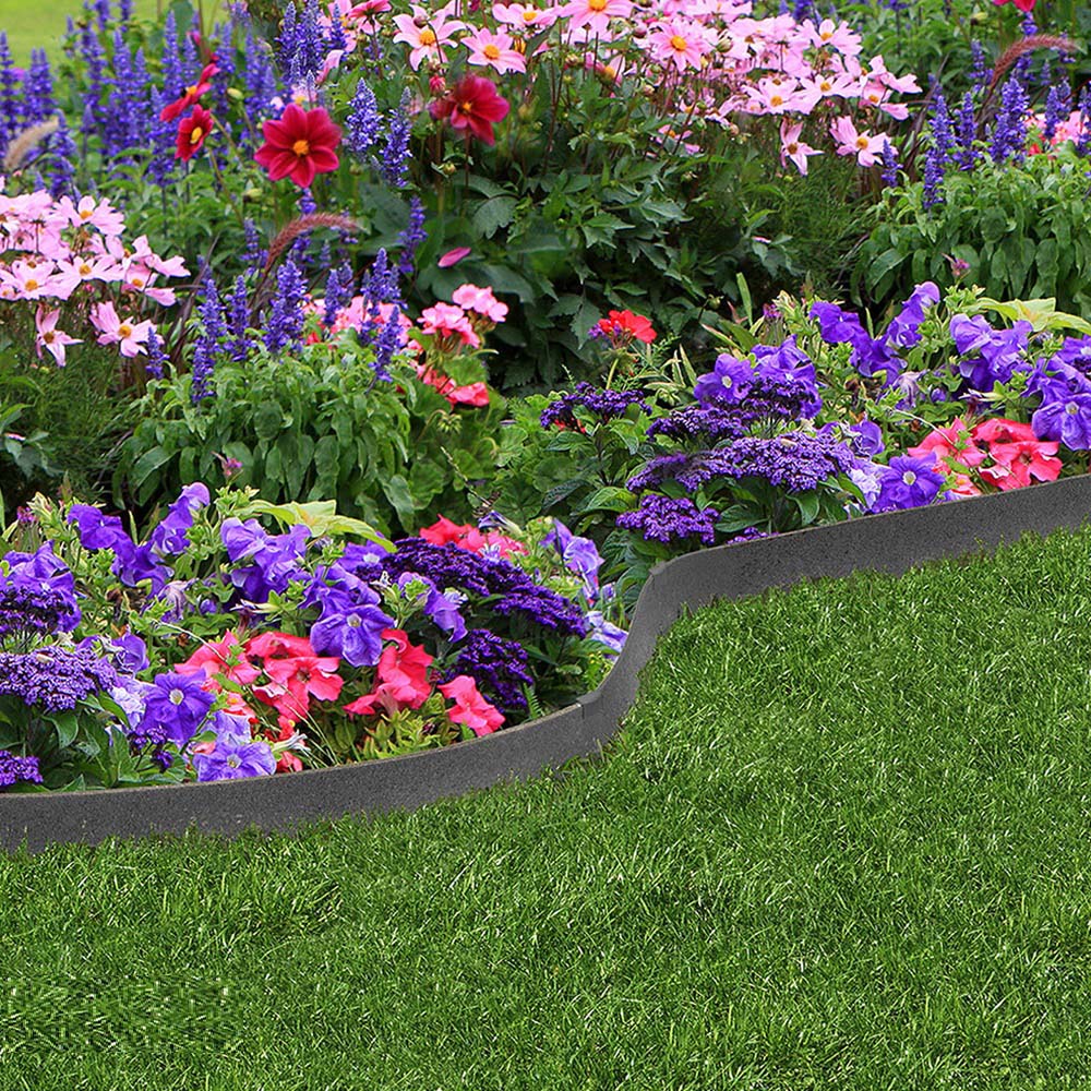 Garden Gear 9 x 610cm 6 Pack Grey Thinline Garden Border Edging Image 2
