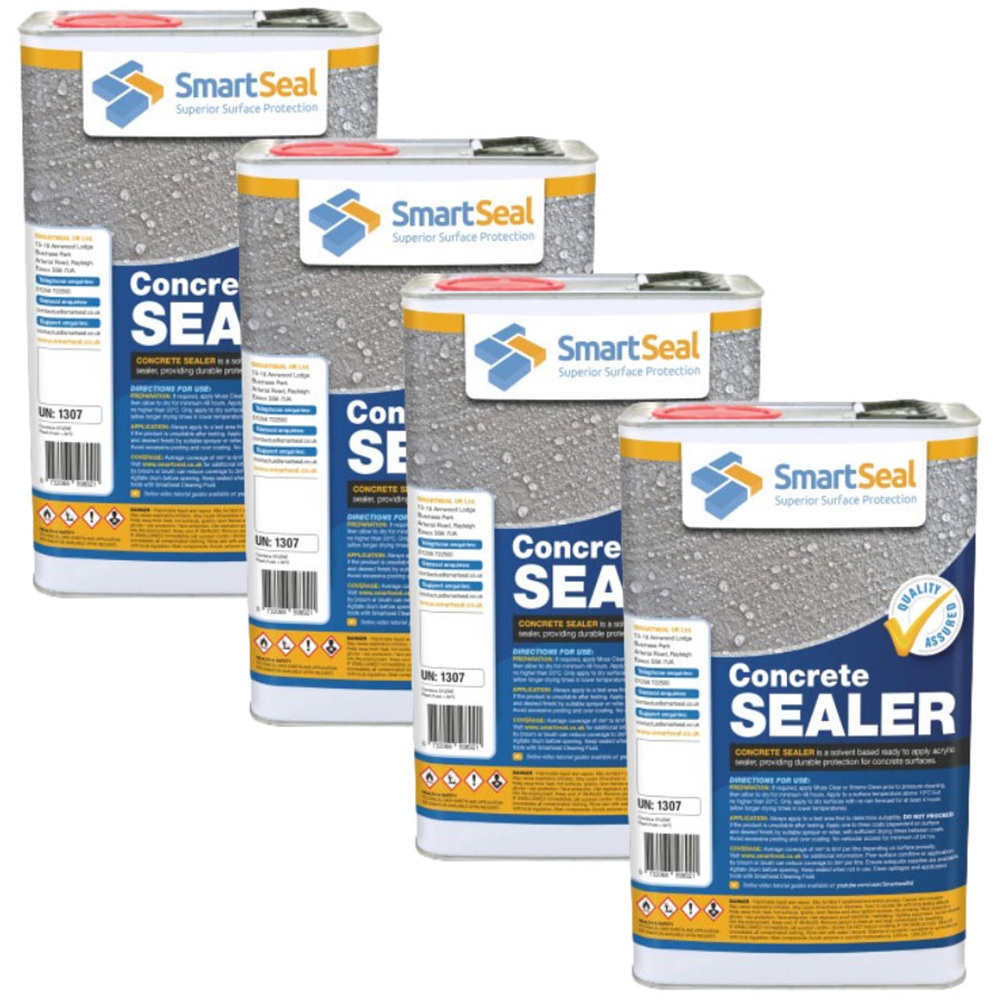 SmartSeal External Concrete Sealer 5L 4 Pack Image 1
