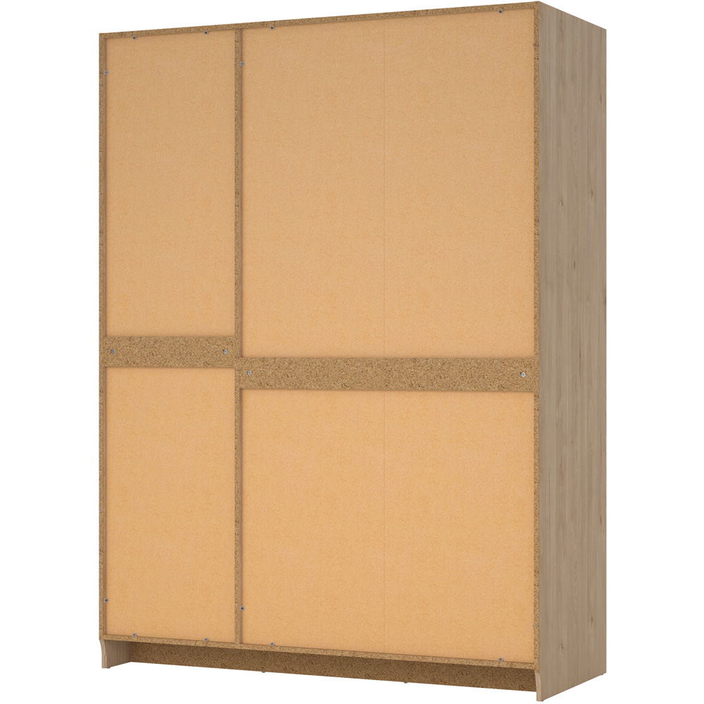 Florence Brande 3 Door Jackson Hickory Oak Wardrobe Image 6