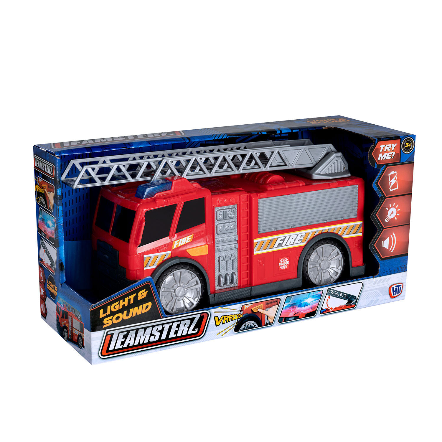 Single Teamsterz Light and Sound Fire Engine Toy in Assorted sizes Image