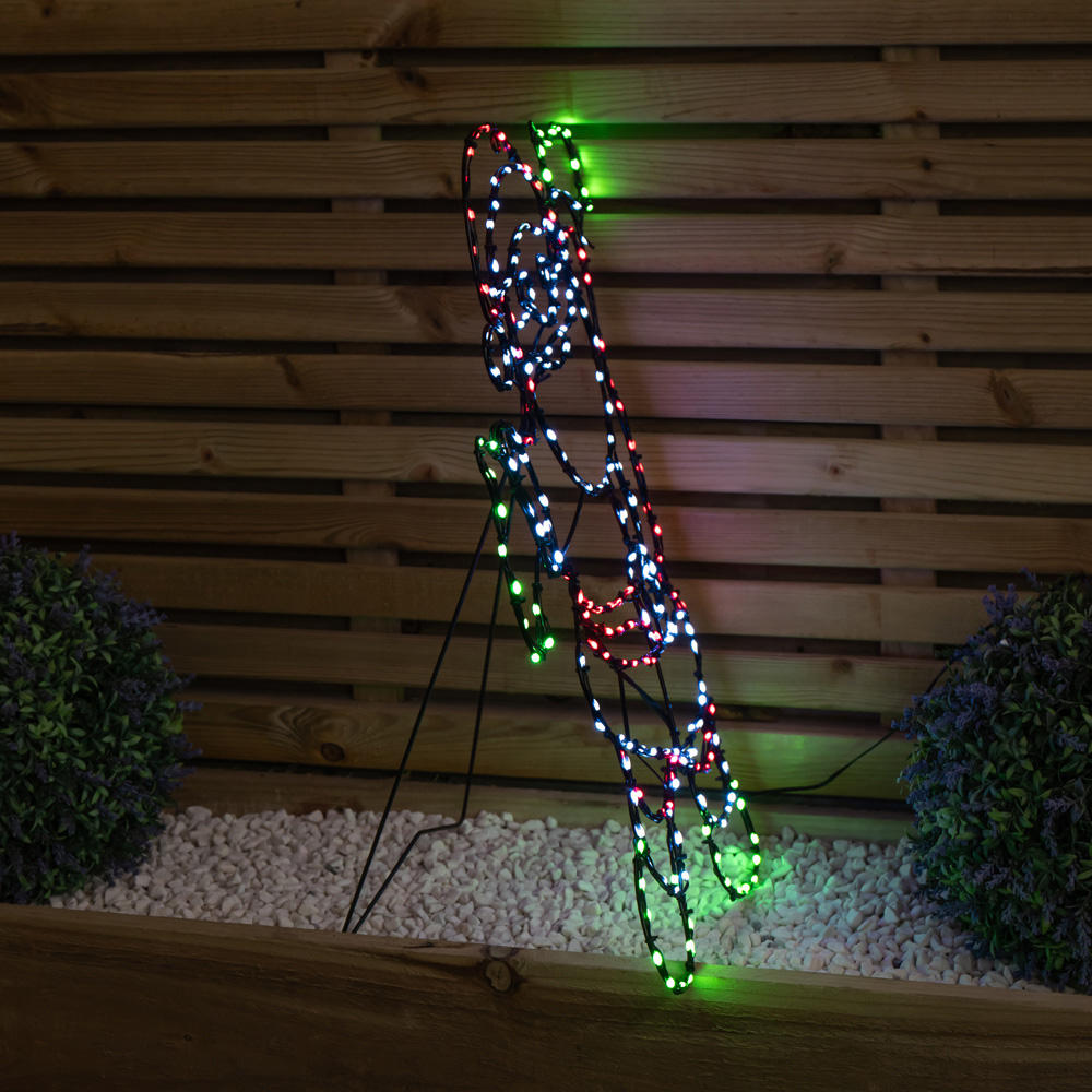 Samuel Alexander Multicolour LED FlexiBrights Light Up Santa Christmas Decoration Image 4
