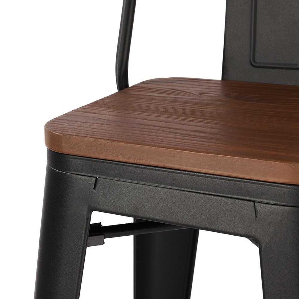 Living and Home Set of 2 Metal High Bar Stool Image 3