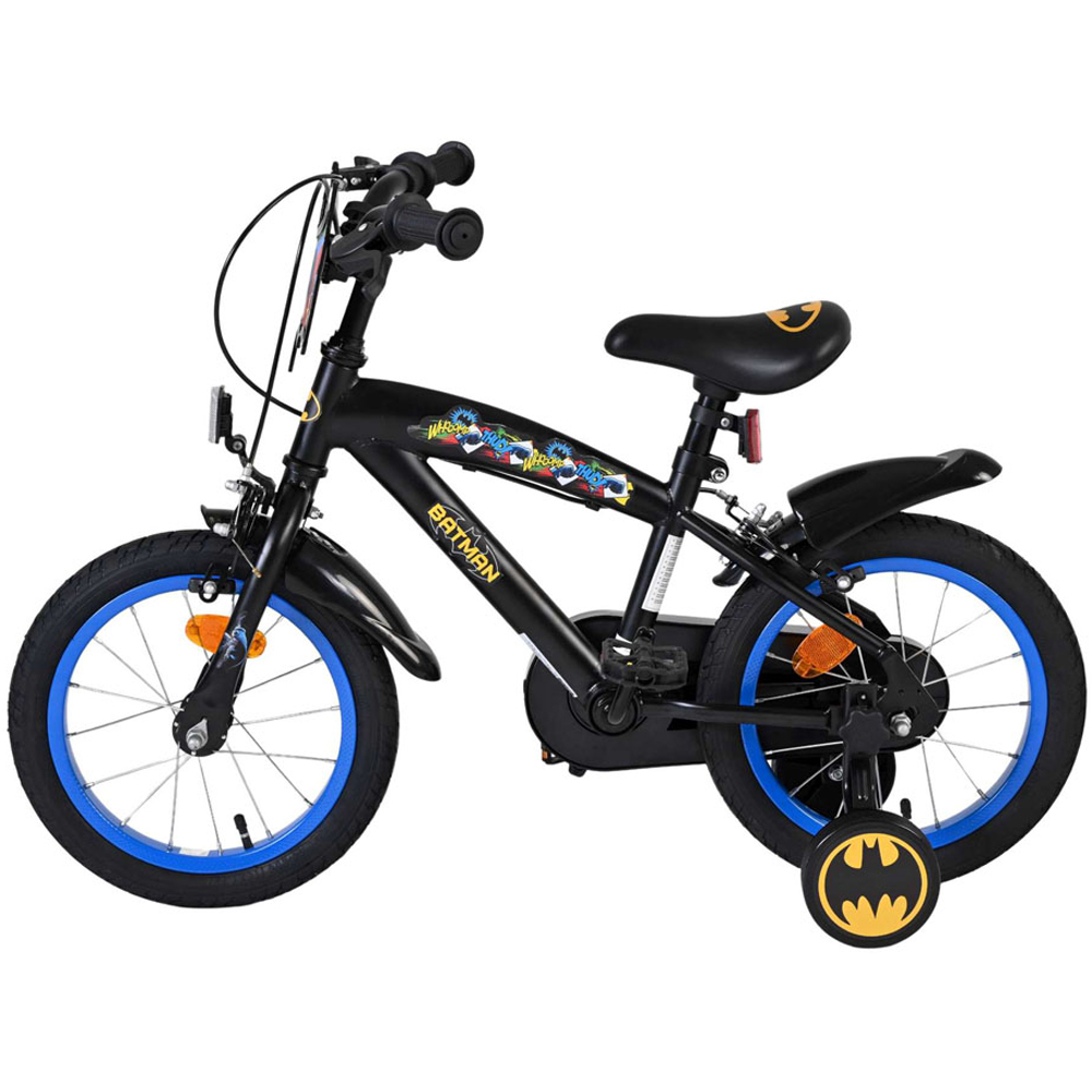 Volare DC Comics Batman Kids 14 inch Multicolour Bike with Stabilisers Image 5