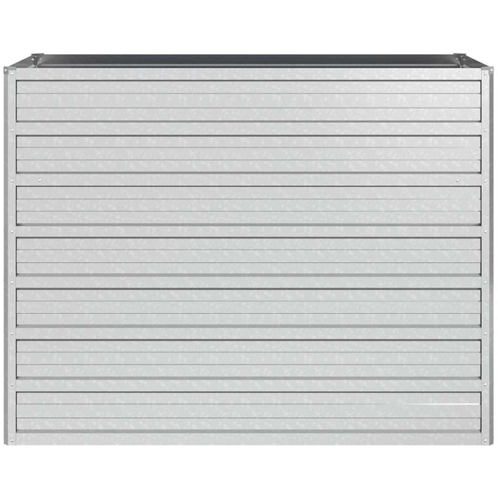 vidaXL Silver Galvanised Steel Raised Garden Bed 77 x 100 x 40cm Image 3