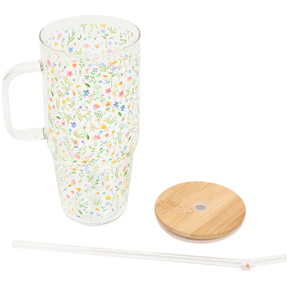 Wildflower Glass Jumbo Tumbler Image 3
