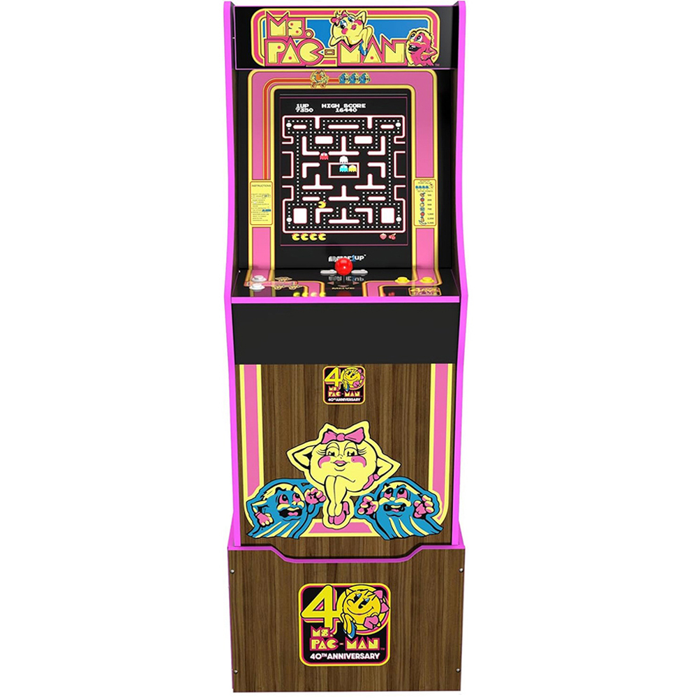 Arcade1Up Ms. Pac-Man 40th Anniversary Arcade Machine Image 3