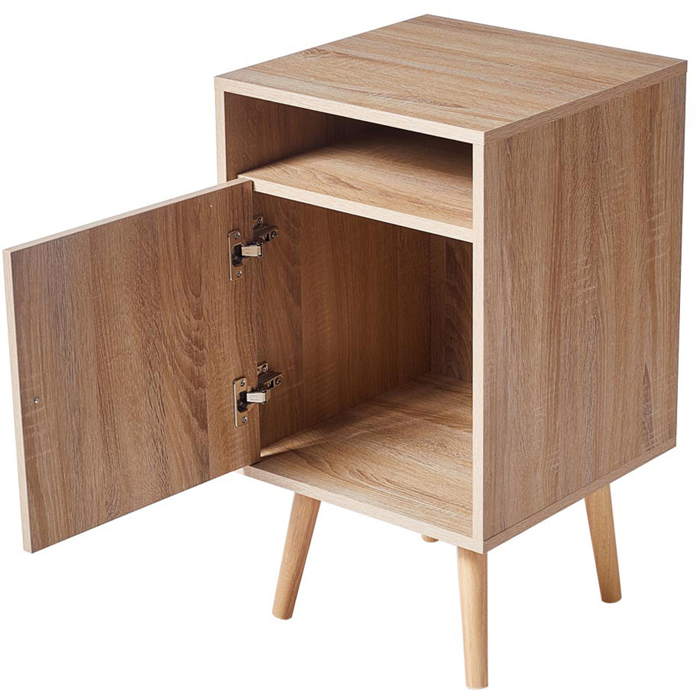 H&O Direct Single Door Single Shelf Nightstand Image 3