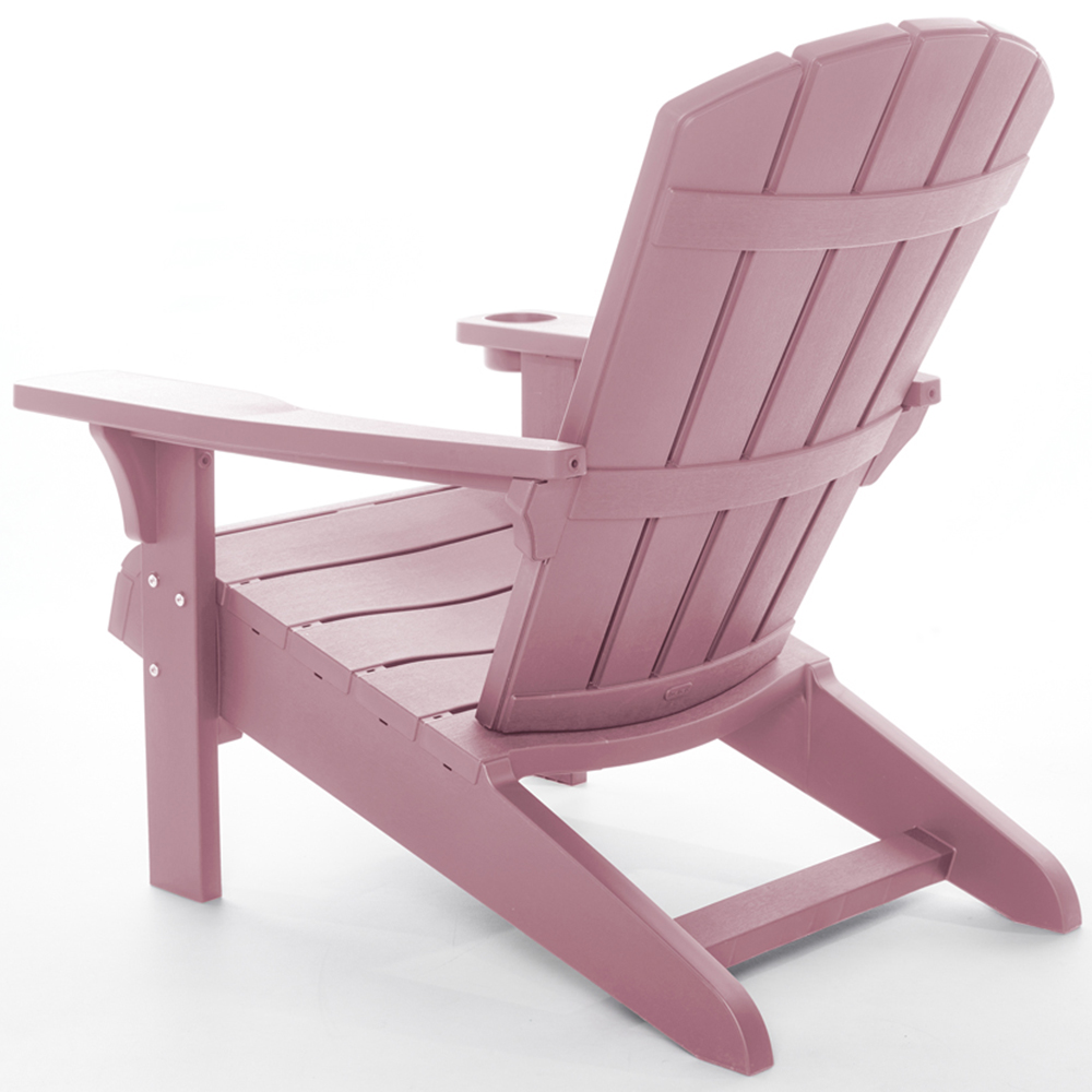 Keter Set of 2 Old Pink Adirondack Chair Image 4