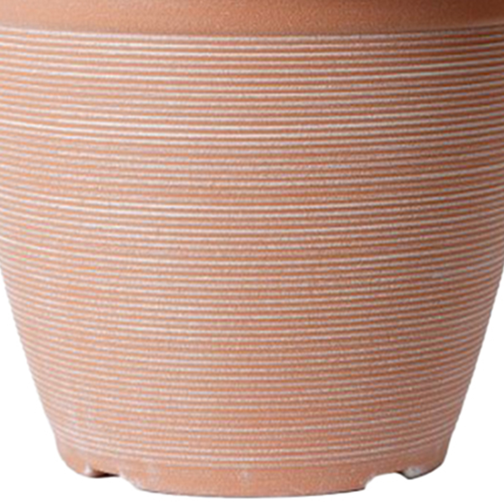YouGarden Helix Powdered Clay Plastic Planter 33cm 2 Pack Image 3
