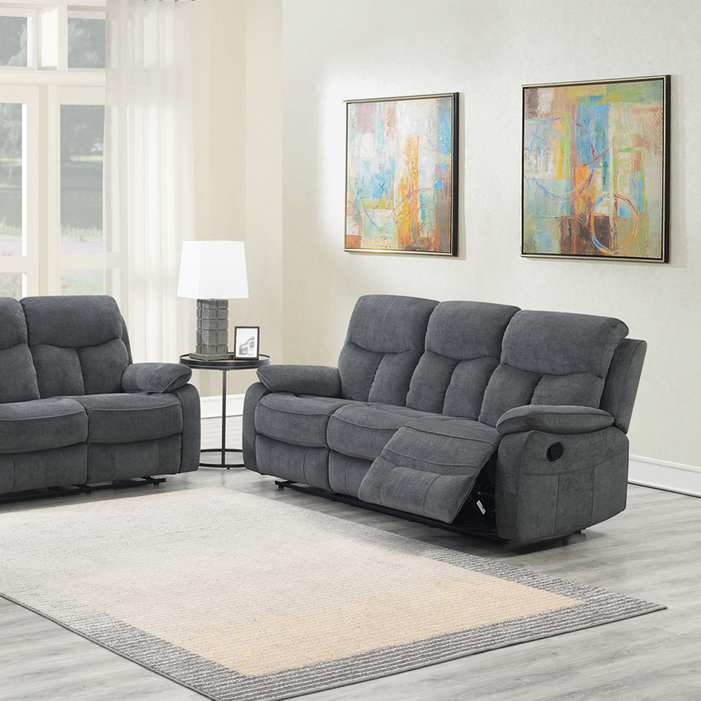 Brooklyn Farah 3 Seater Manual Recliner Sofa Image 2