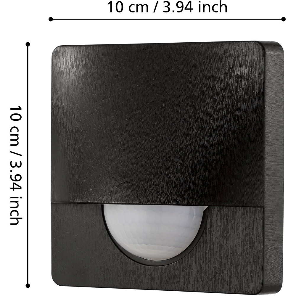 EGLO Detect Me 3 Black Outdoor Motion Detector Image 4